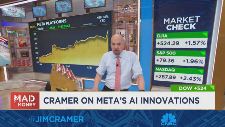 Cramer on Meta's AI innovation and soaring stocks
