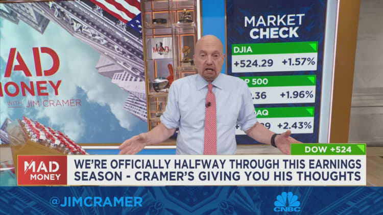 Jim Cramer gives his take on earnings season so far