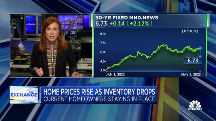 Home prices rise as inventory drops