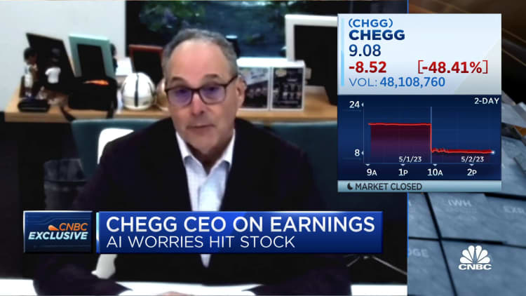 Chegg CEO on stock drop after earnings and A.I.'s impact on outlook