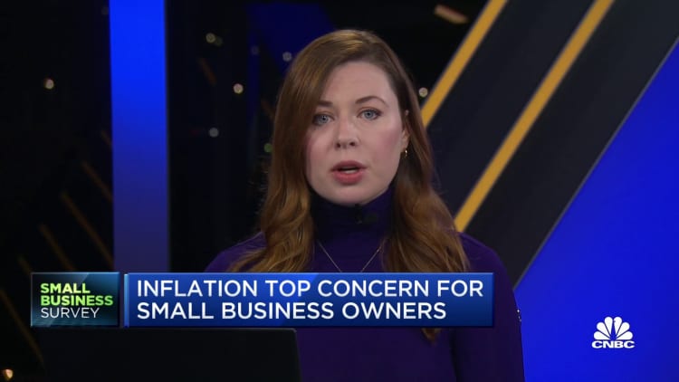 Inflation top concern for small business owners, new CNBC survey finds