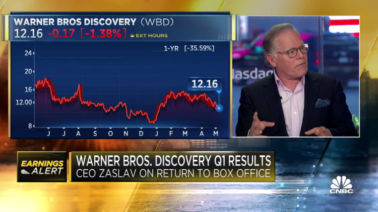 Watch the full CNBC interview with the Warner Bros. CEO.  Discovery, David Zaslav