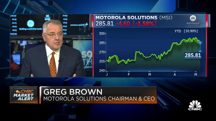 Motorola Solutions CEO: We still have supply chain challenges throughout the balance of the year