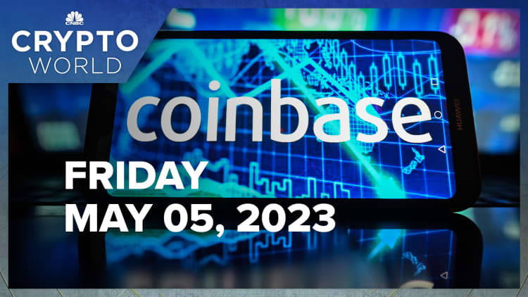 Cryptocurrency Prices Rise, Coinbase Shares Rise After Q1 Results Beat Expectations: CNBC Crypto World