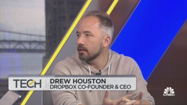 Watch CNBC's full interview with Dropbox CEO Drew Houston on earnings and new AI tools