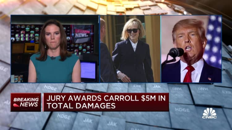 Jury finds Donald Trump sexually abused E. Jean Carroll, awards her $5 million total damages