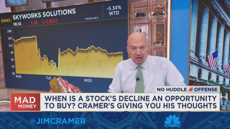 Jim Cramer breaks down buying opprotunities at this point in the earnings season