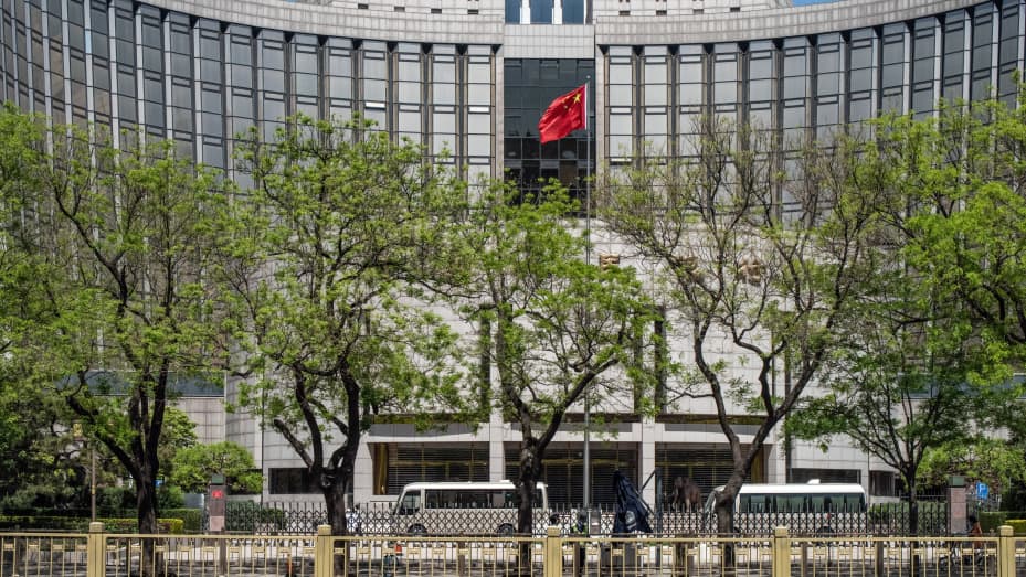 The People's Bank of China (PBOC) building in Beijing, China, on Tuesday, April 18, 2023.