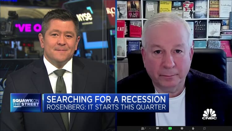 We're in an earnings recession, and it's not over yet: Rosenberg Research's David Rosenberg