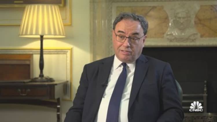 Watch CNBC's afloat  interrogation  with the Bank of England's Andrew Bailey