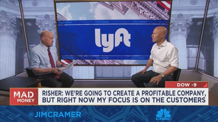 Lyft's new CEO David Risher sits down one-on-one with Jim Cramer