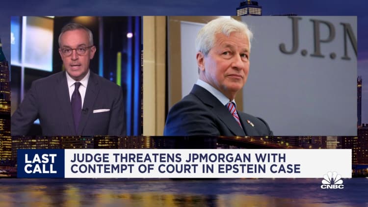Judge reprimands JPMorgan with contempt of court in Epstein case