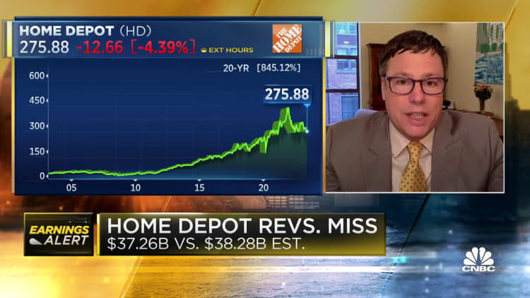 Brian Nagel Oppenheimer on Home Depot Q1 Earnings: That's a poor report