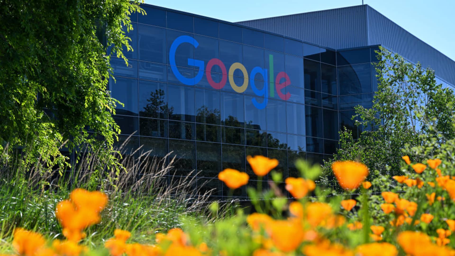 Google Headquarters is seen in Mountain View, California, United States on May 15, 2023.