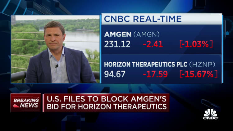 FTC sues to block Amgen's acquisition of Horizon Therapeutics