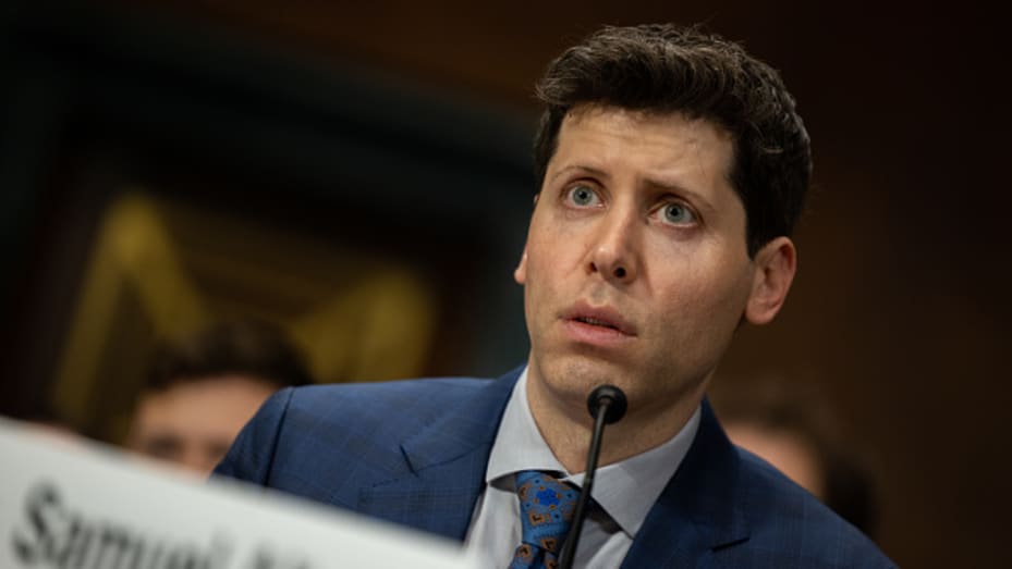 WASHINGTON DC, UNITED STATES - MAY 16: Open AIâs CEO Sam Altman testifies at an oversight hearing by the Senate Judiciaryâs Subcommittee on Privacy, Technology, and the Law to examine A.I., focusing on rules for artificial intelligence in Washington, DC on May 16th, 2023. (Photo by Nathan Posner/Anadolu Agency via Getty Images)