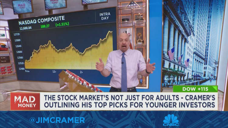 Jim Cramer puts together risky stocks for the young investor's portfolio