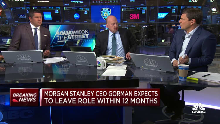 Morgan Stanley CEO Gorman will step down within 12 months to take over as executive chairman