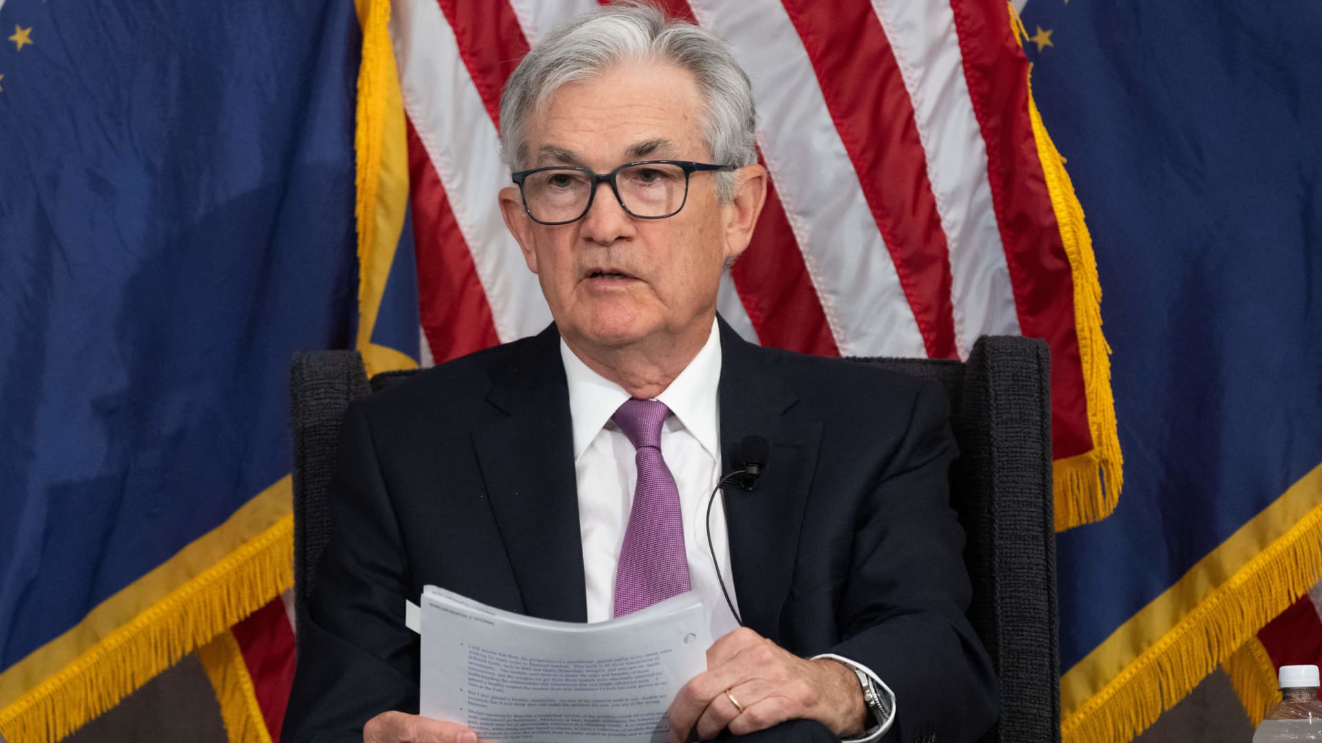 Fed Chair Powell says rates may not have to rise as much as expected to curb inflation