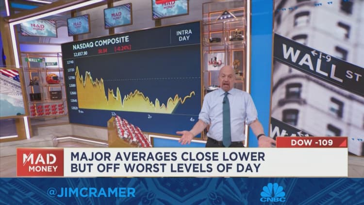 Jim Cramer says, 'We're way beyond the debt ceiling and a deal can't be done.'