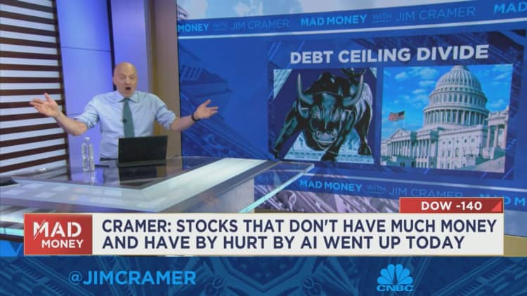 No one cares about debt ceiling, at least for now, says Jim Cramer