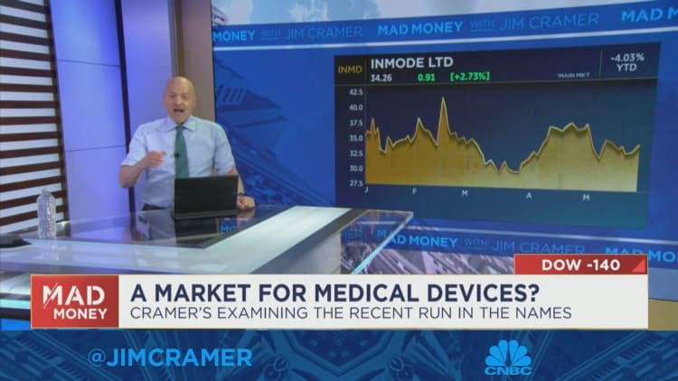 'We've got a genuine bull market in medical devices', says Jim Cramer.