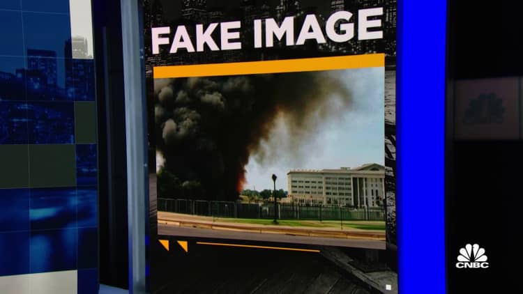 A.I. generated image went viral showing fake explosion outside the Pentagon