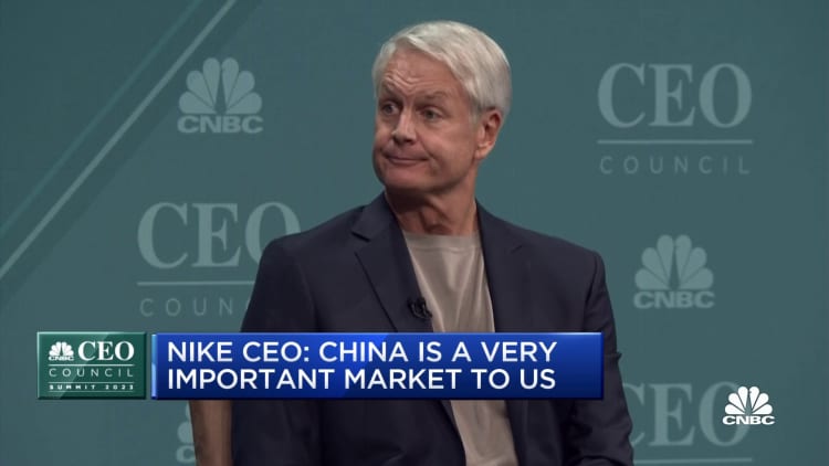 الرئيس التنفيذي لشركة Nike: الصين سوق مهم جدًا بالنسبة لنا