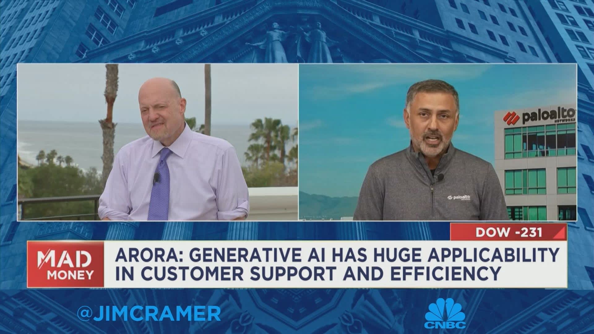 Palo Alto Networks CEO Arora: A.I. is going to be huge for efficiency and customer satisfaction