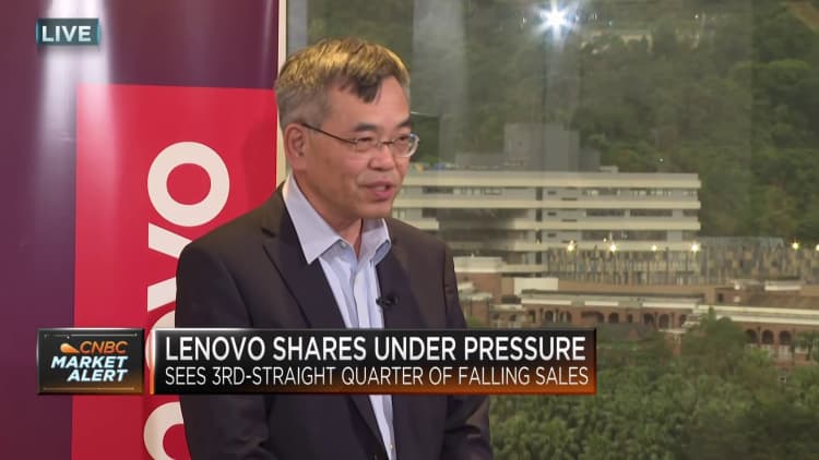U.S.-China spot   tensions person  nary  'material impact' connected  Lenovo's business, says CFO