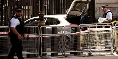 Car crashes into Downing Street where U.K. Prime Minister Rishi Sunak lives