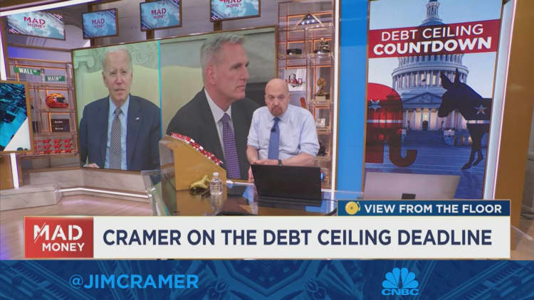 We are on the same path as the 'disastrous 2011 debt ceiling fight', says Jim Cramer