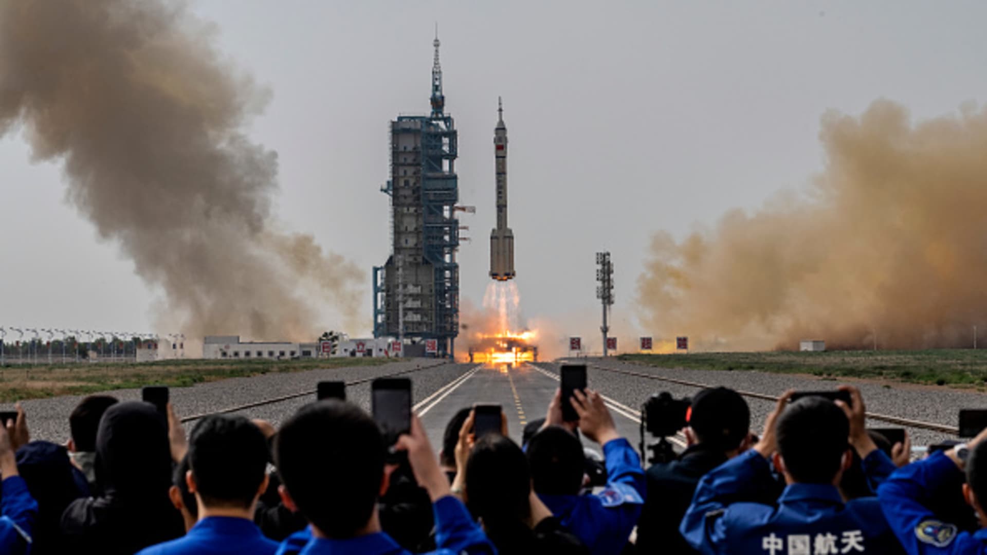 Photo of China launches crewed mission to its space station