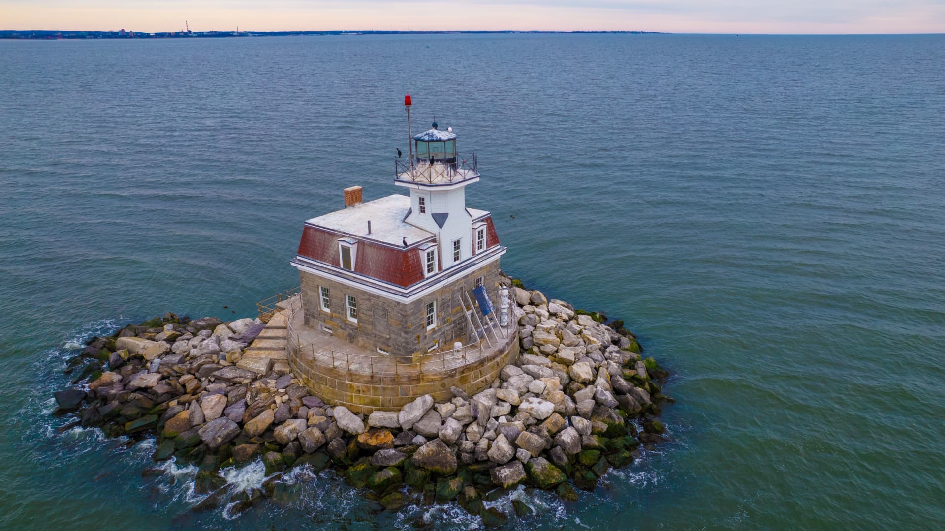 The Penfield Reef Lighthouse in Fairfield, Connecticut is being auctioned off.