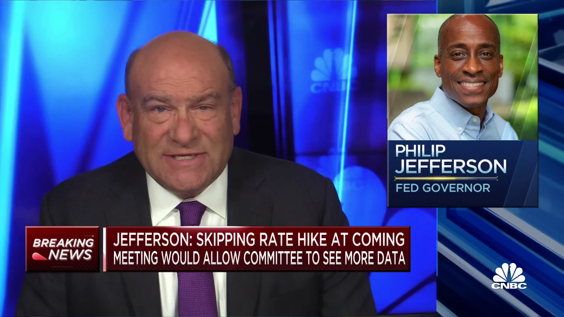 Fed Gov. Jefferson: Skipping rate hike at the coming meeting would allow committee to see more data