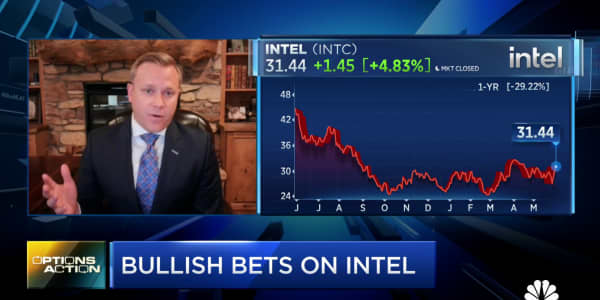 Options Action: Traders looking for Intel gains by June expiration