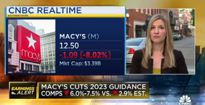 Macy’s slashes its full-year outlook after earnings beat, revenue miss