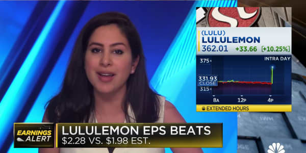 Lululemon shares surge after reporting 24% sales growth, raising full-year guidance