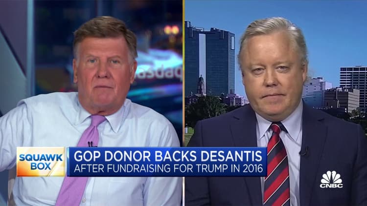 GOP megadonor Hal Lambert explains why he's backing Florida Gov. Ron DeSantis over Trump in 2024