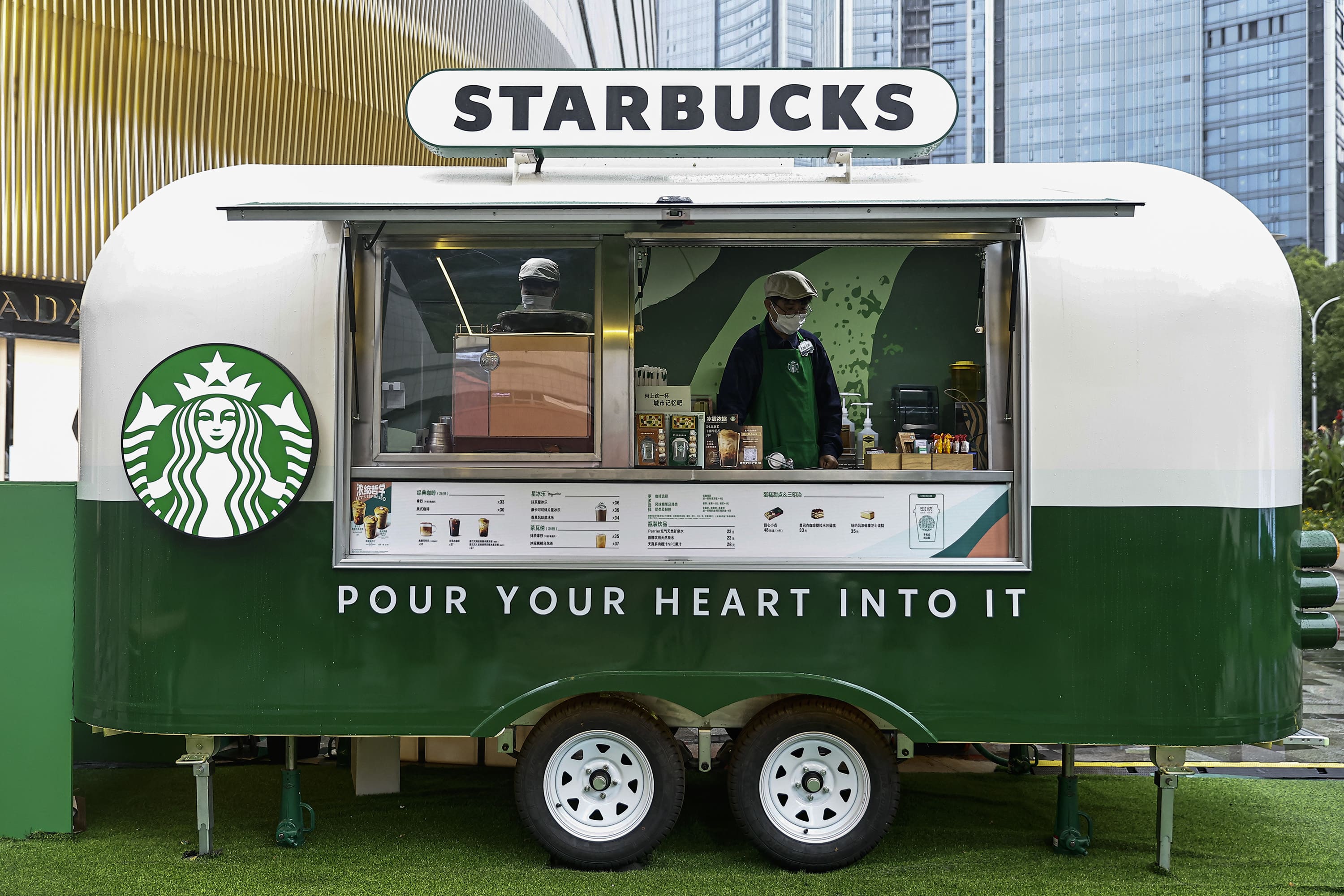 We expected much  from Starbucks' quarter, but stay  believers successful  the java  marque   