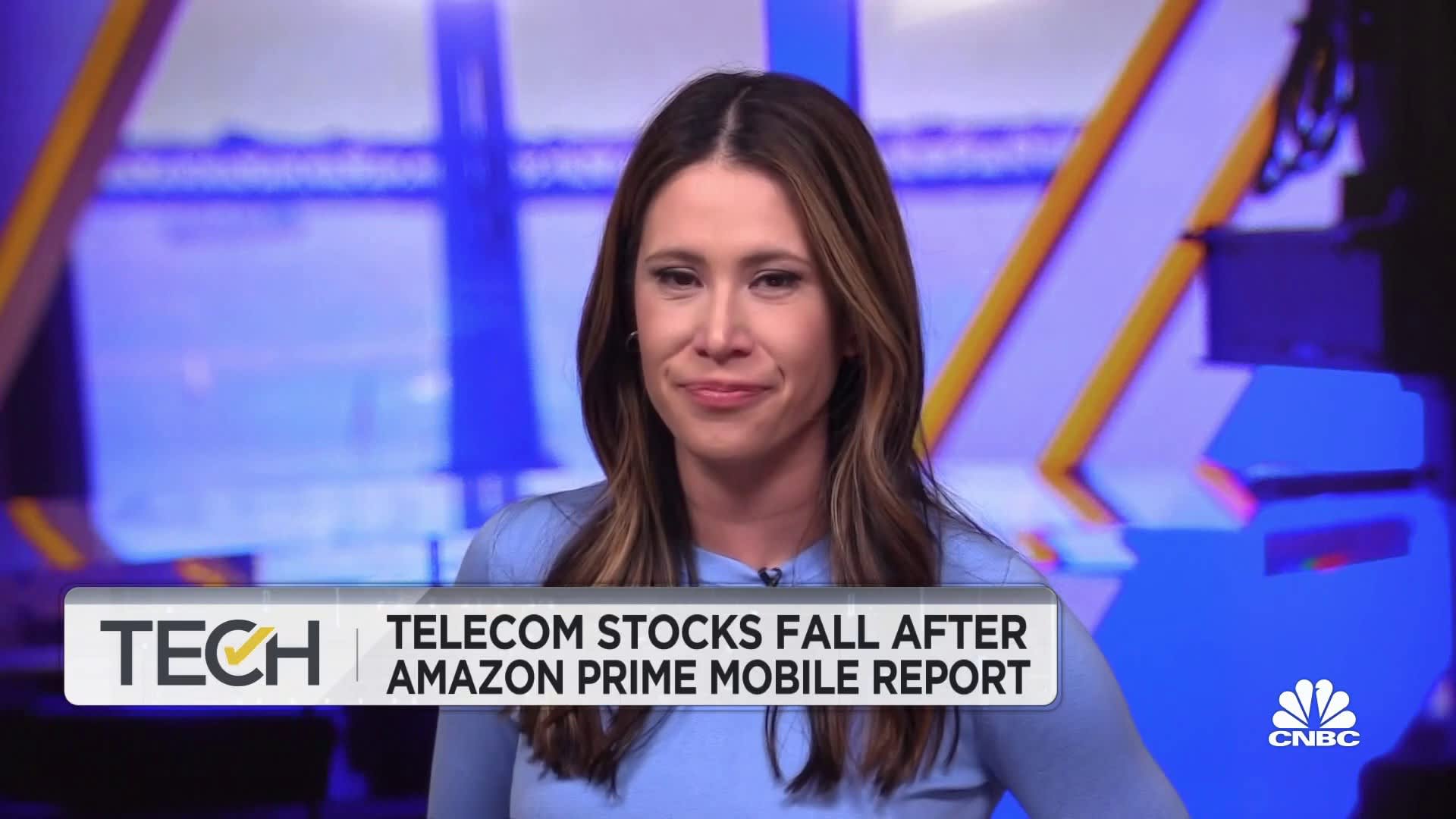Telecom stocks fall after Amazon Prime mobile report