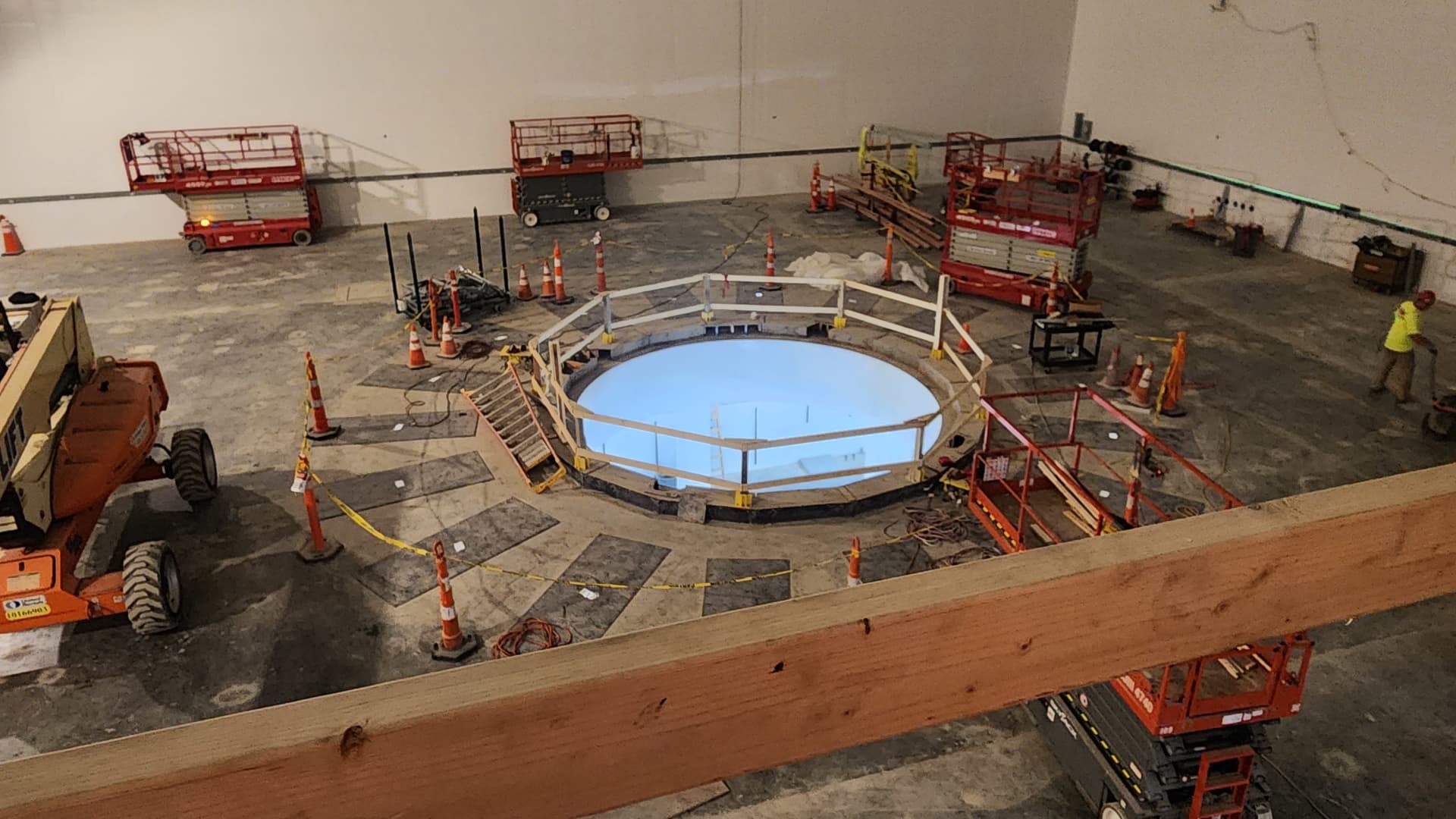 The tokamak room at the Commonwealth Fusion Systems construction site where the tokamak will go that will, company executives tell CNBC, demonstrate net energy, a key milestone in achieving fusion.