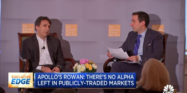 Apollo Global CEO: There's no alpha left in publicly-traded markets