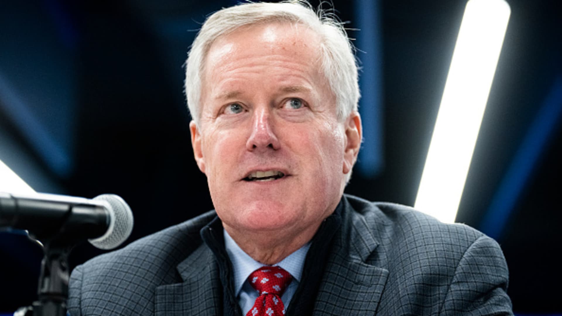 Former Rep. Mark Meadows, R-N.C., speaks during a forum on House and GOP Conference rules for the 118th Congress,at the FreedomWorks office in Washington, D.C., on Monday, November 14, 2022. 