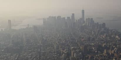 Canada wildfire smoke creates hazy skies and unhealthy air quality in New York City