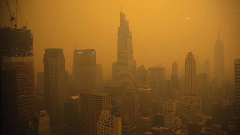 NYC air quality and how to stay safe during the Canada wildfires