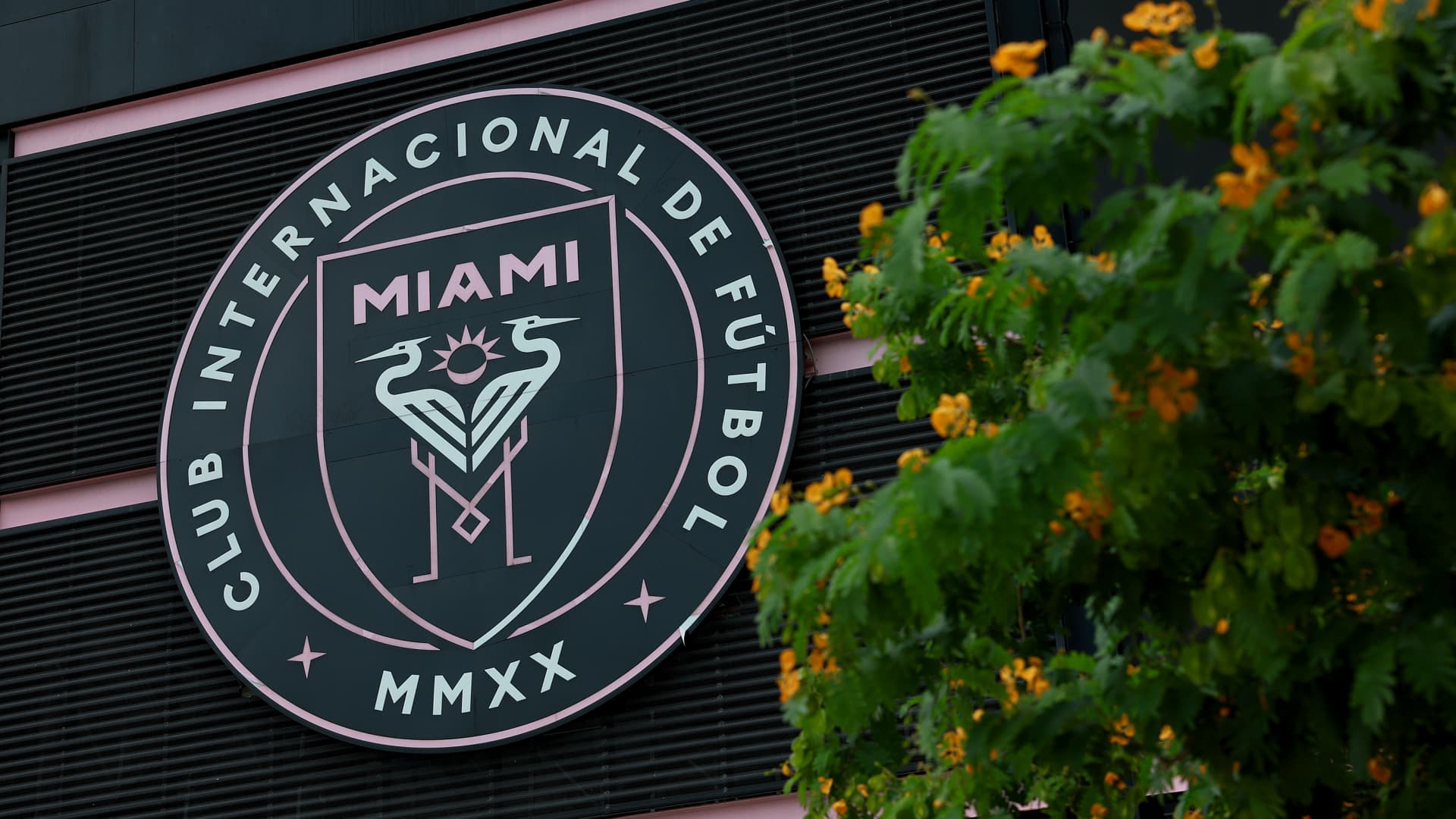 The DRV PNK stadium where the professional soccer team Inter Miami plays games on June 07, 2023 in Fort Lauderdale, Florida.