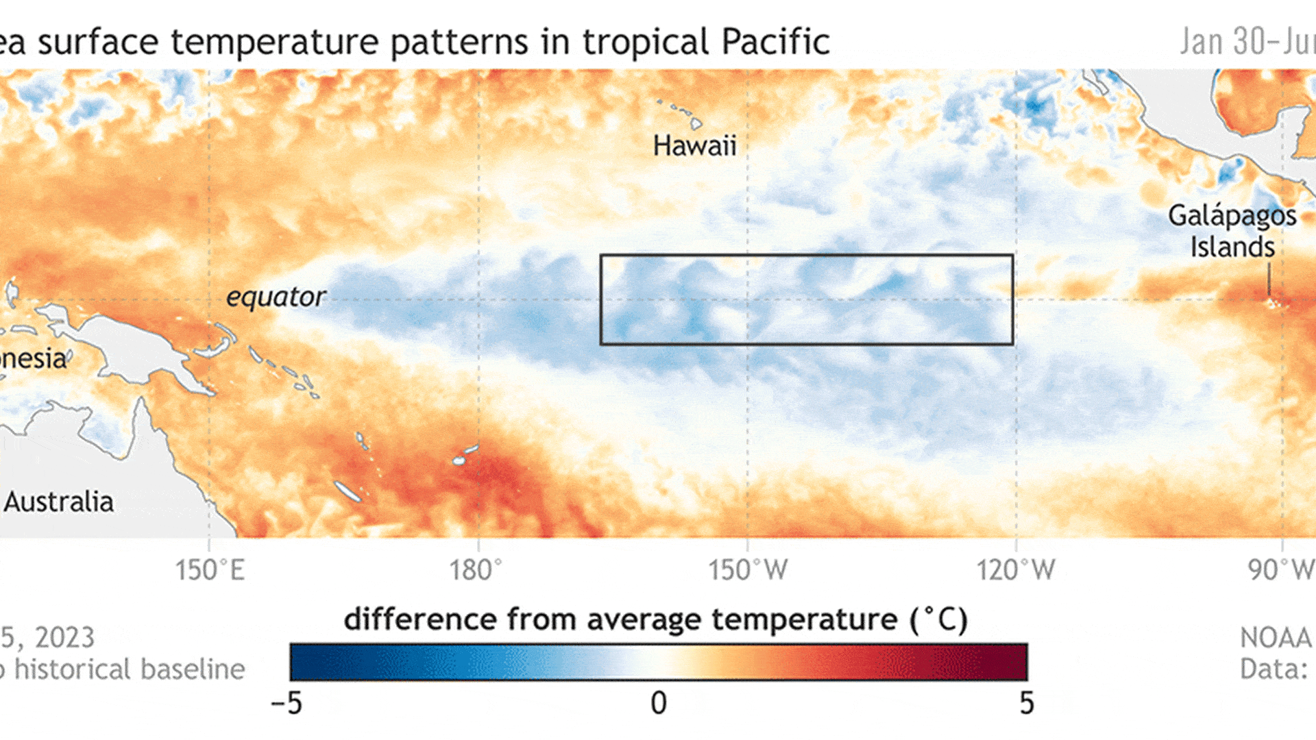 Animation of sea surface temperatures for past 6 months