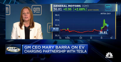 GM CEO Mary Barra breaks down new EV-charging partnership with Tesla