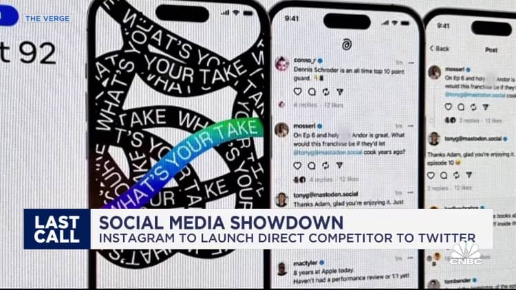 Confrontatie met sociale media: Instagram lanceert directe concurrent van Twitter